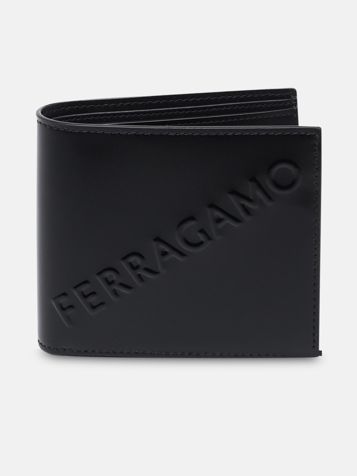 Black leather wallet - 1