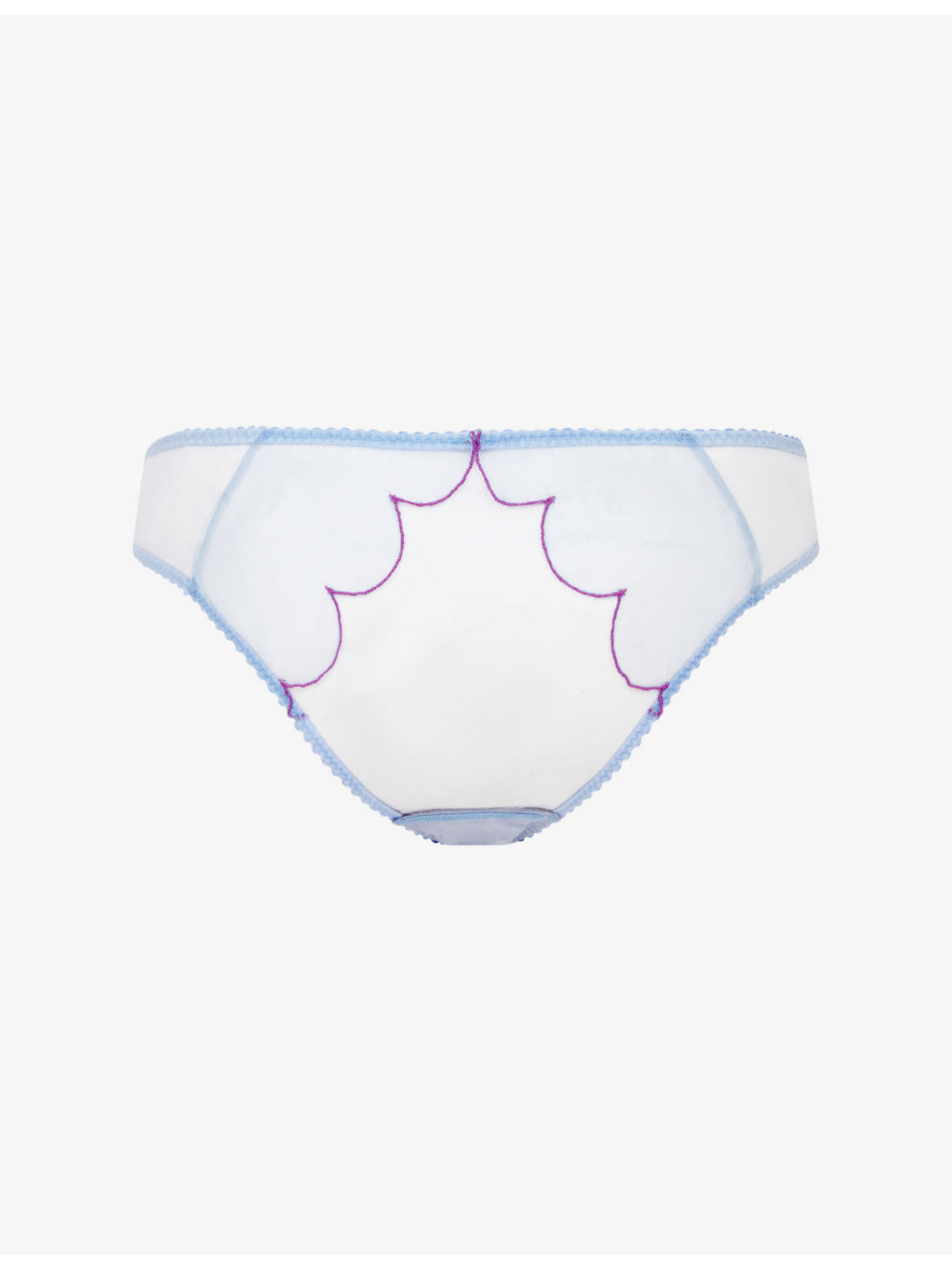 Lorna Bow-Embellished Mesh Briefs - 4