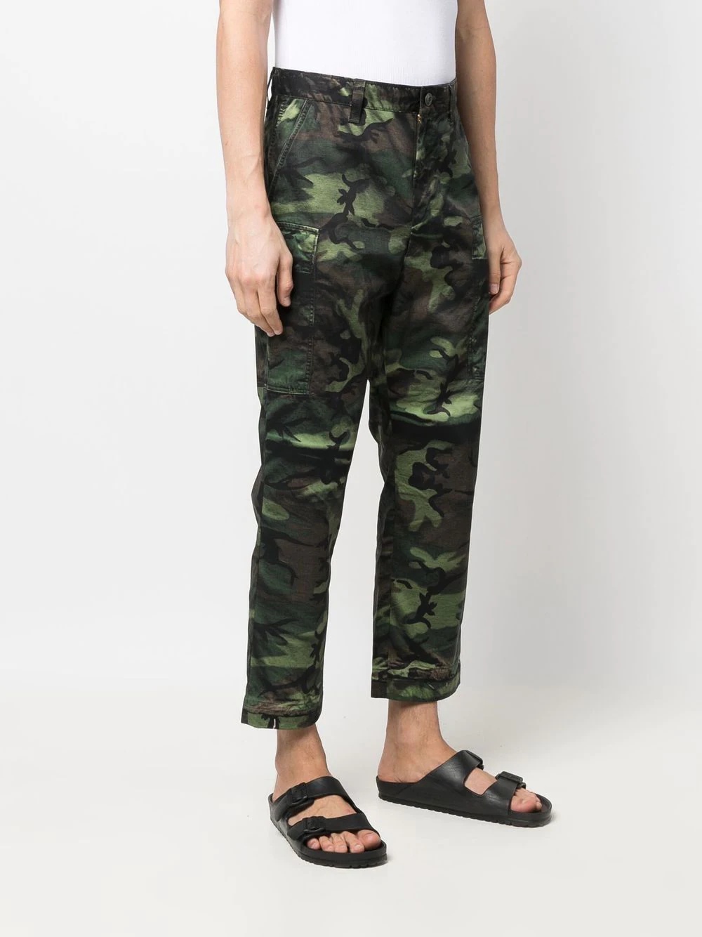 camouflage-print cargo trousers - 3