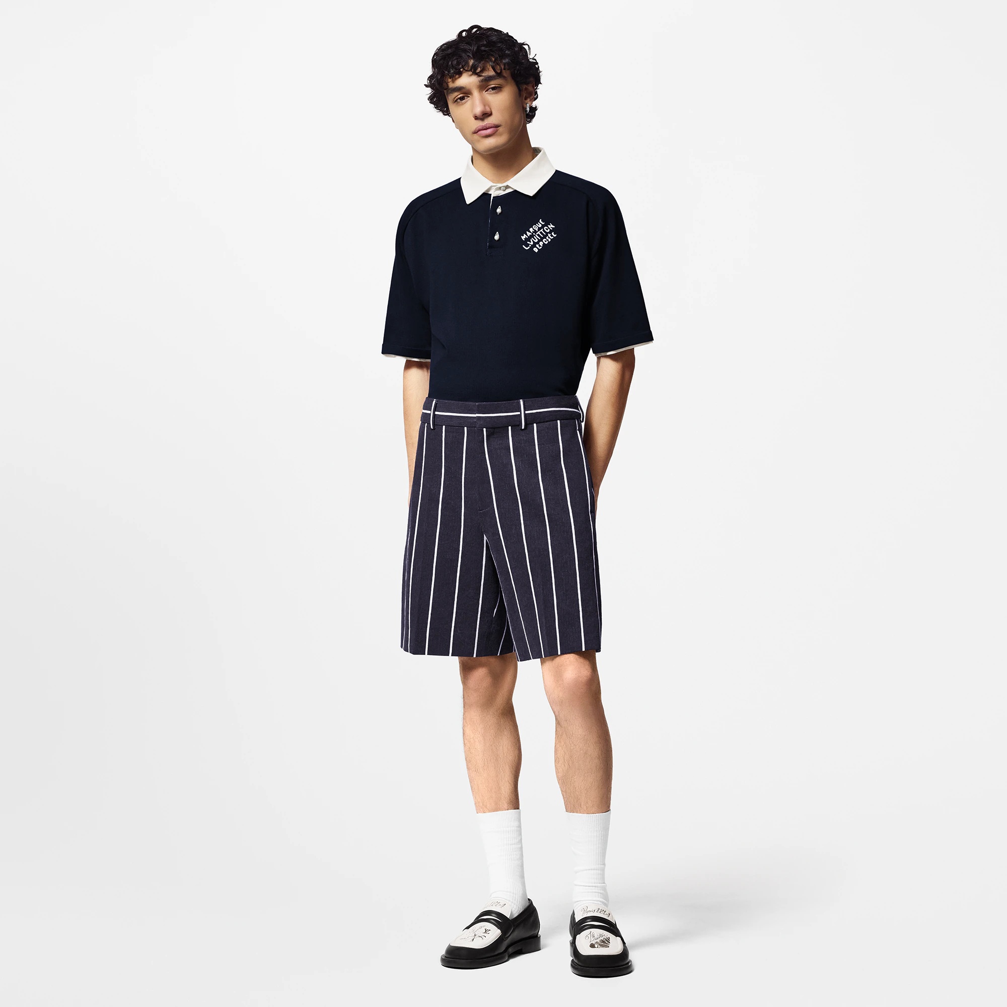 Linen And Cotton Blend Tailored Shorts - 4