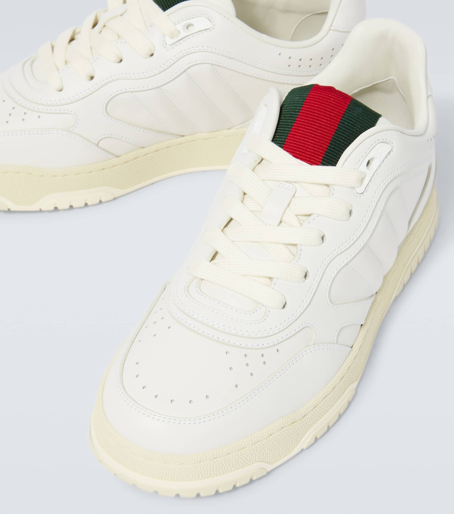 Gucci Re-Web leather sneakers - 2
