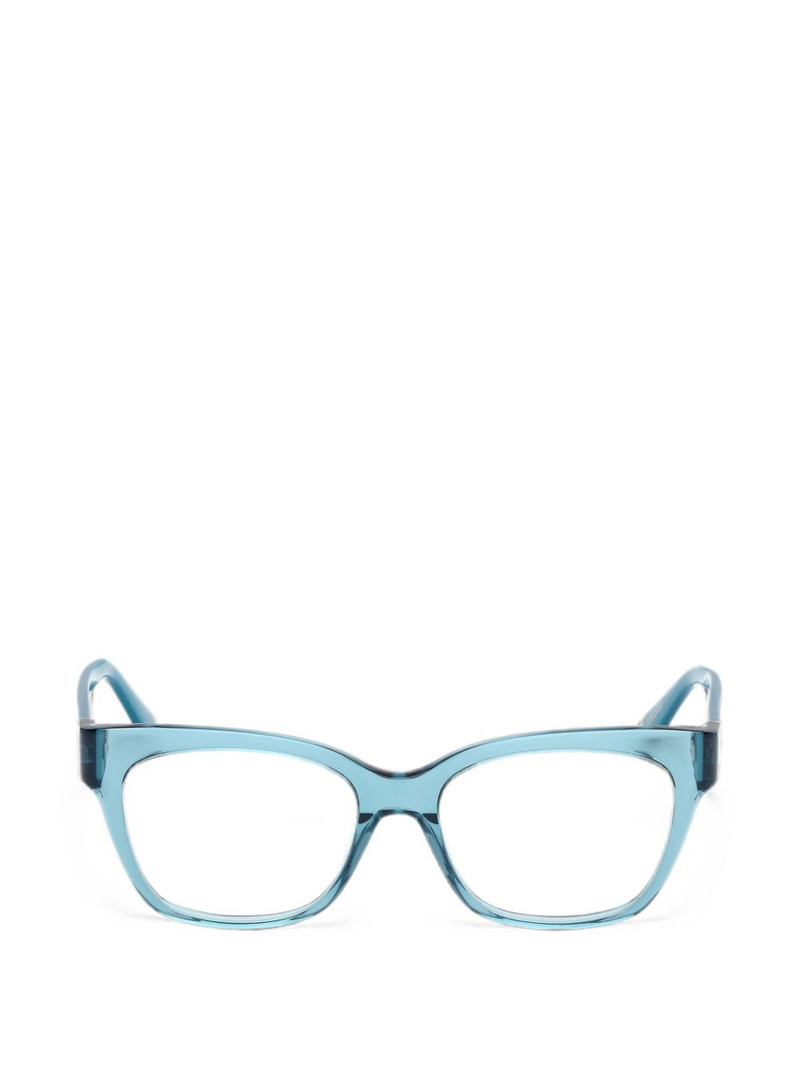 logo-embossed cat-eye glasses 1