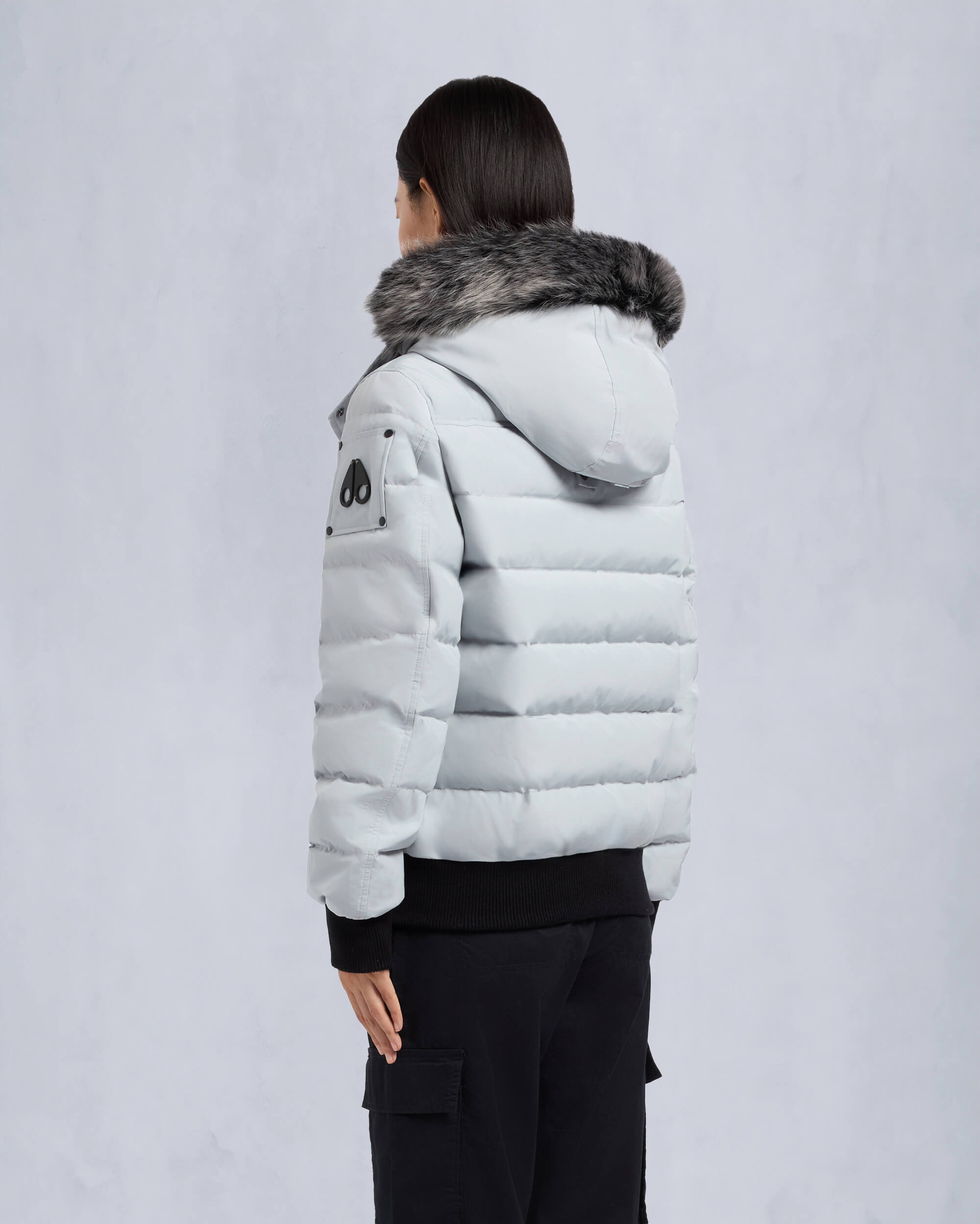 ONYX LADRIERE SHEARLING BOMBER JACKET - 4