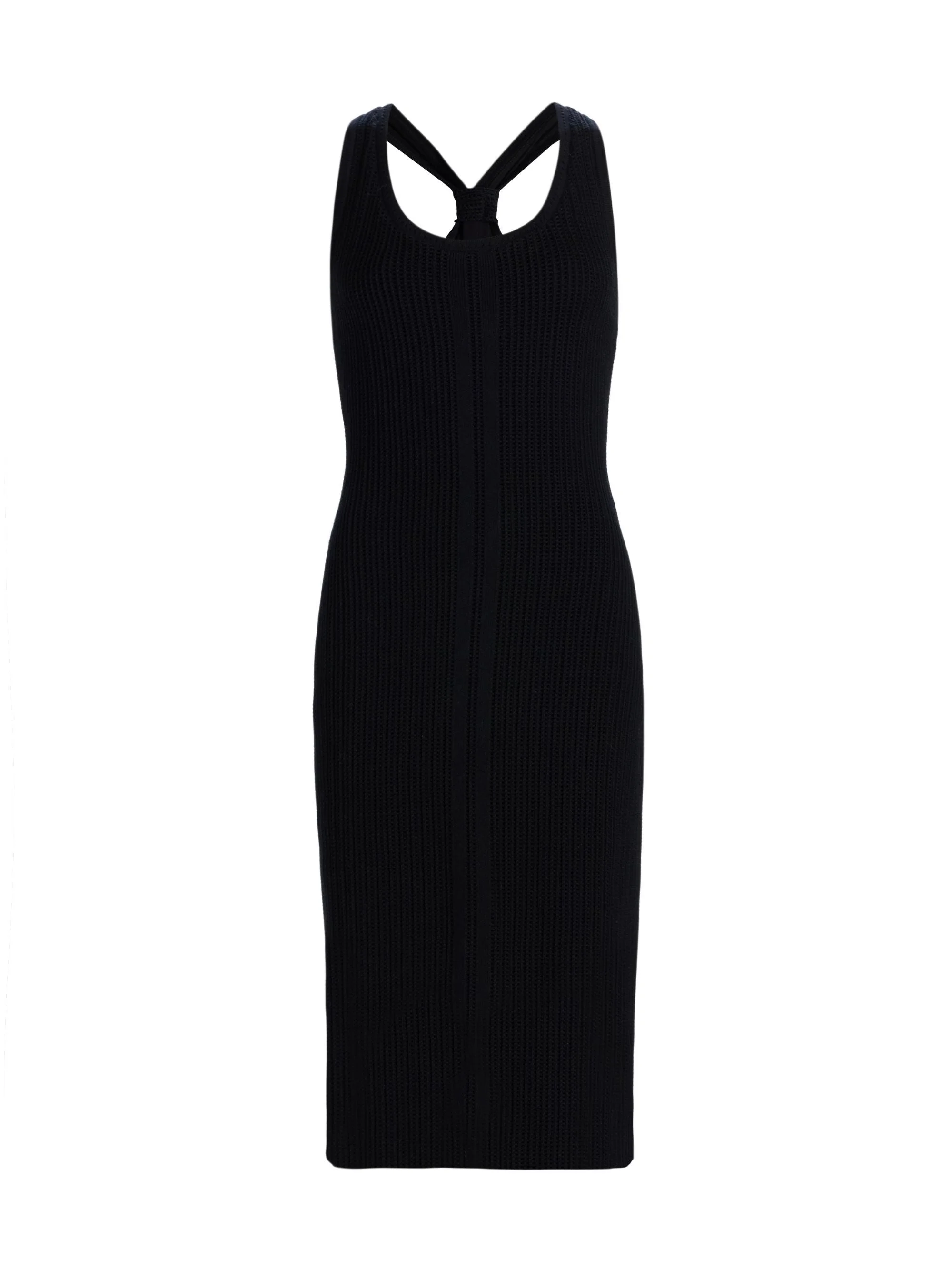 Women's Gia Rib-Knit Tank Midi-Dress - Black - 1