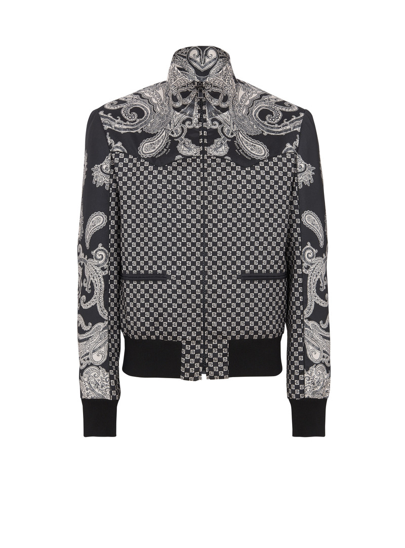 Mini monogram and paisley bomber jacket 1