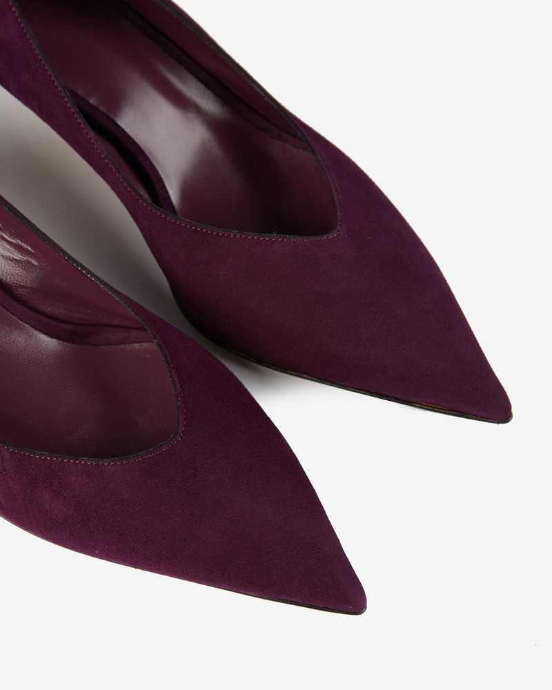 Suede leather pumps 3
