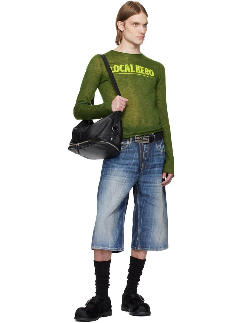 Martine Rose Green Fine Intarsia Sweater outlook