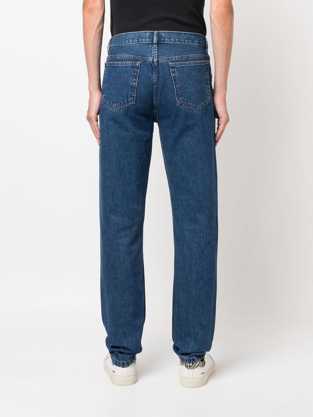 straight-leg cotton jeans - 4