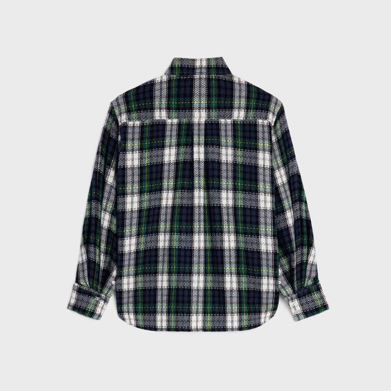CELINE shirt IN tartan cashmere outlook