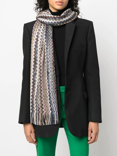 Missoni zigzag-pattern scarf outlook