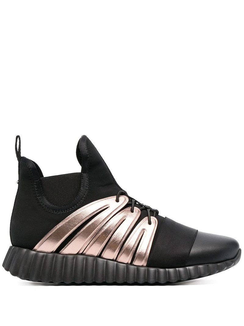 wavy sole high-top sneakers 1