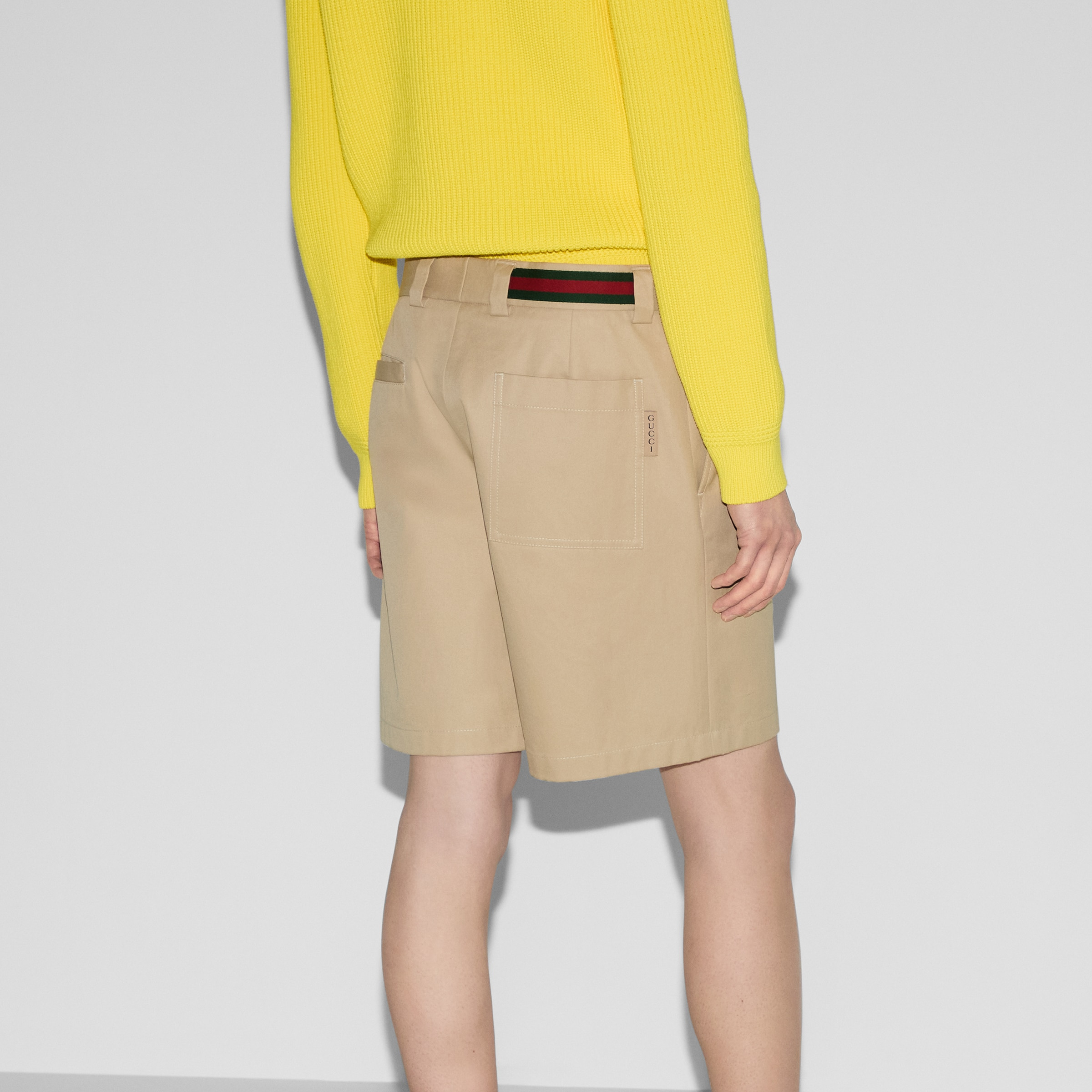 Double cotton twill shorts with Web - 4