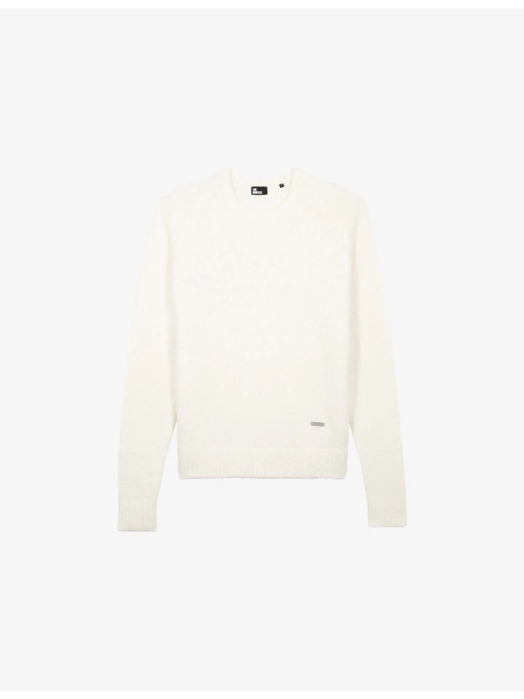 Round-Neck Long-Sleeve Wool Jumper - 1