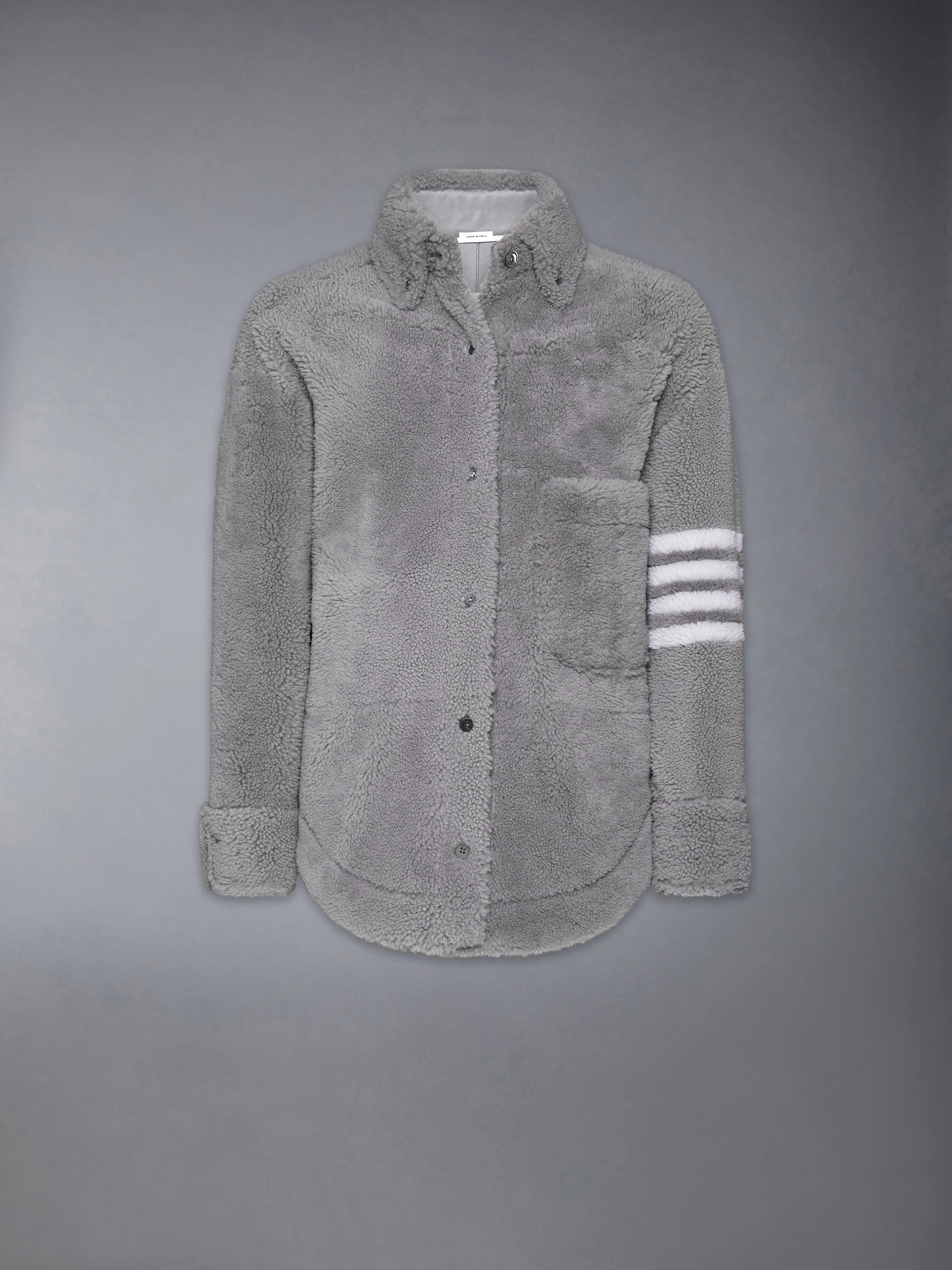 DYED SHEARLING에 있는 적당한 SHIRT JACKET W/4 막대기 - 1