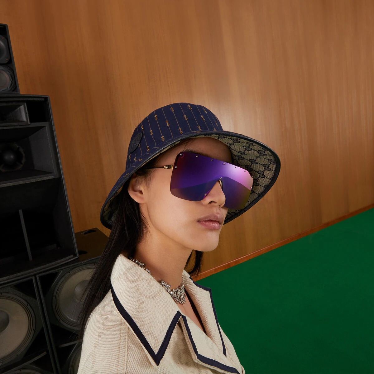 Reversible GG and Horsebit bucket hat - 5