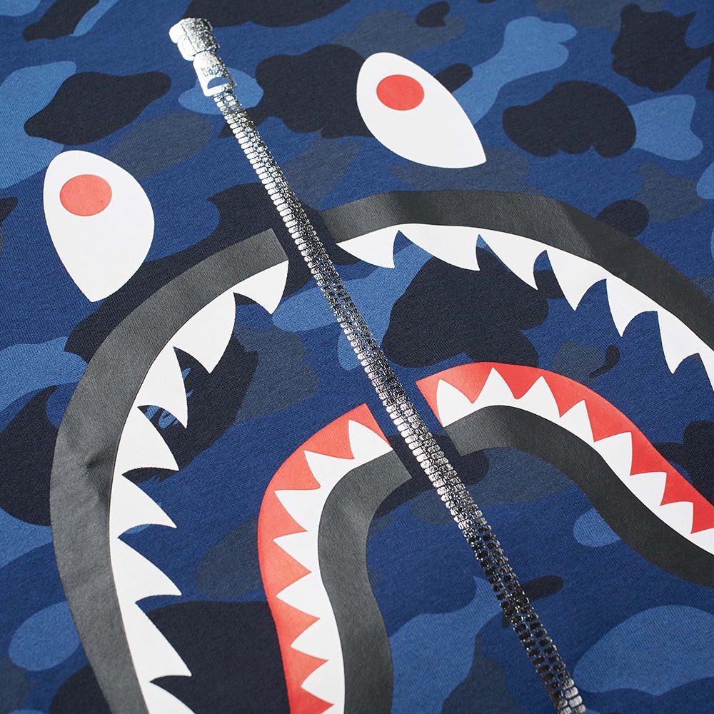 A Bathing Ape Colour Camo Shark Tee - 2