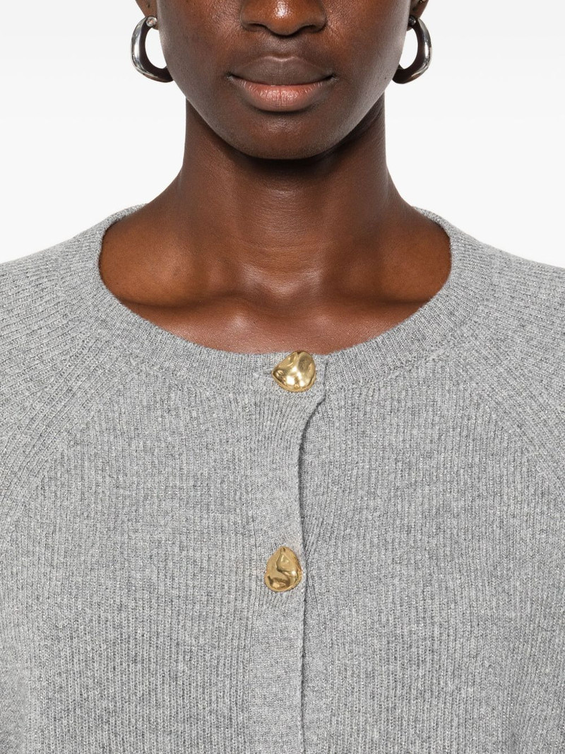ribbed button-closure cardigan 5