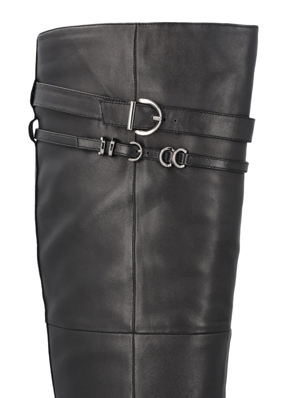 leather knee-length boots - 7