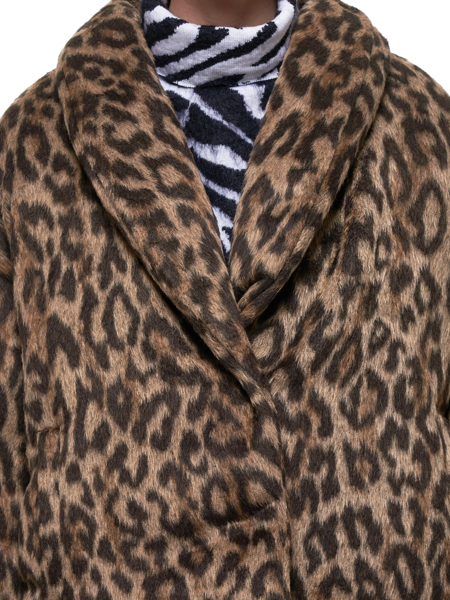 Oversized Leopard Jacket - 5