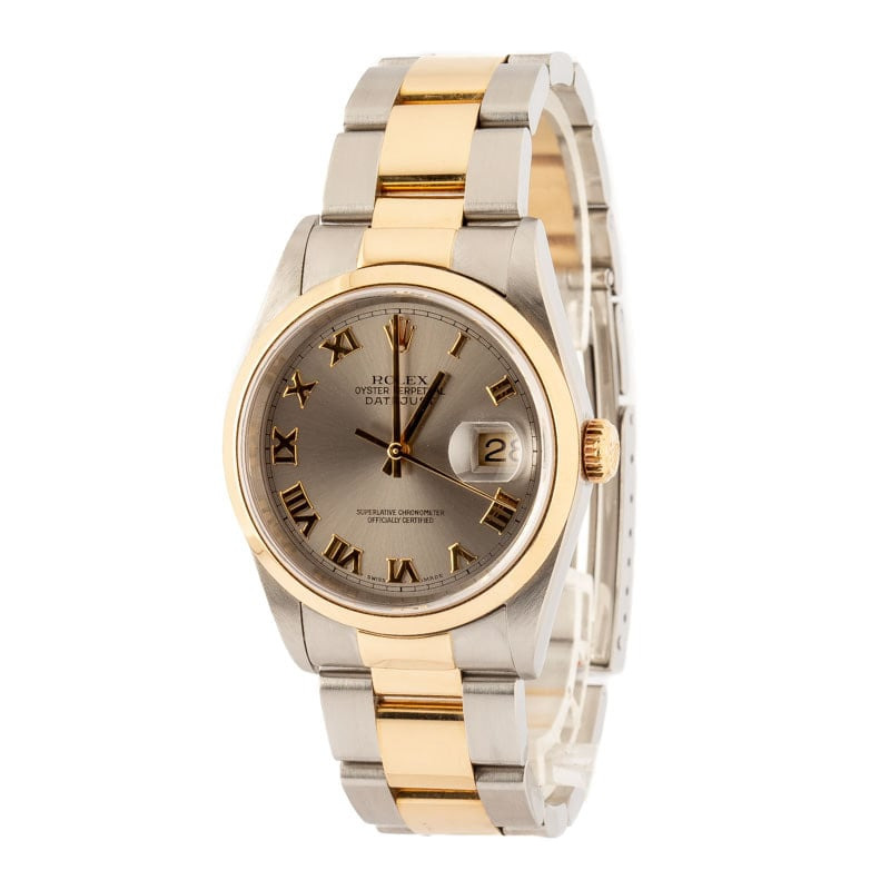 Pre-owned Rolex Datejust 16203 Slate Roman Dial - 2