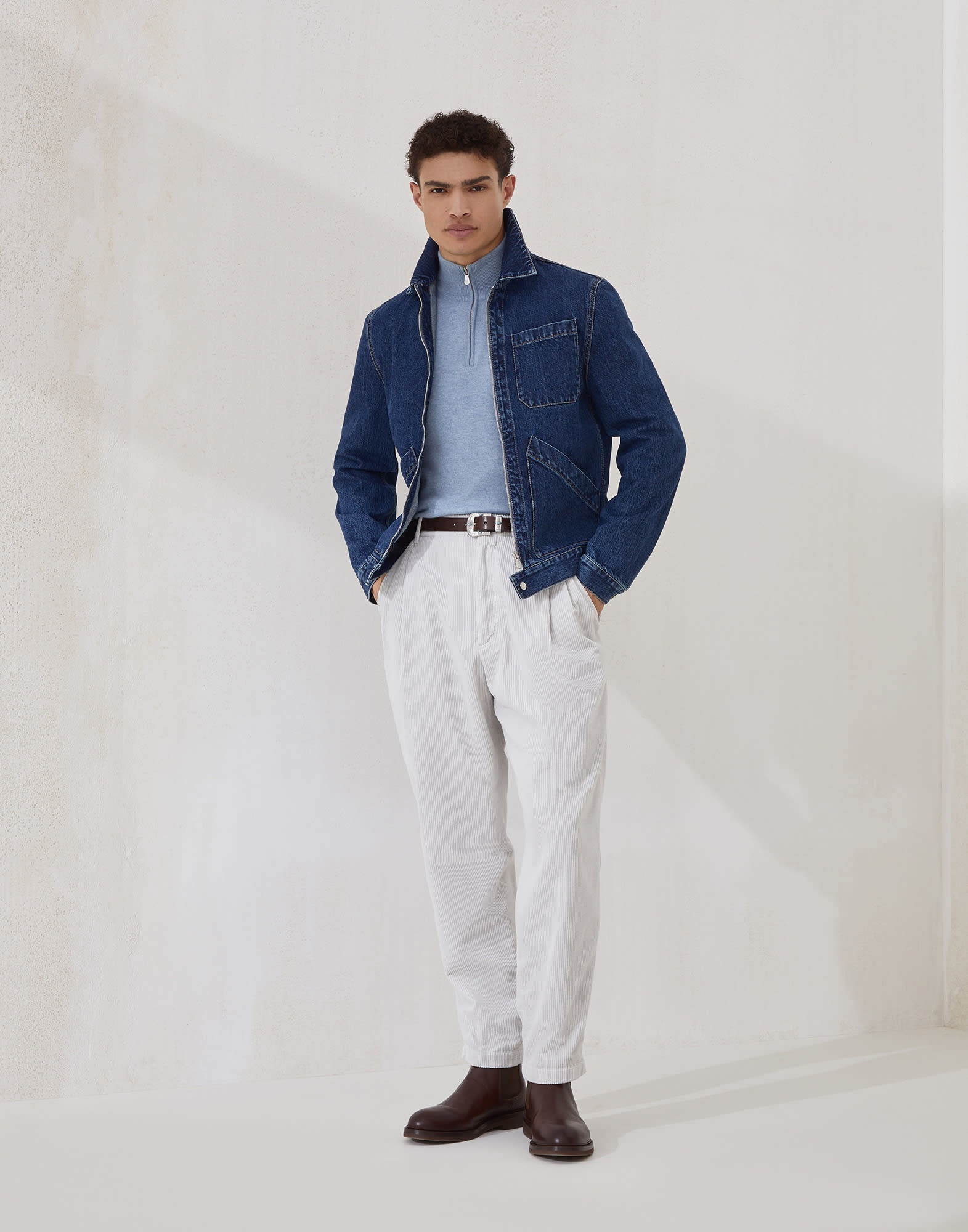 Denim outerwear jacket - 5
