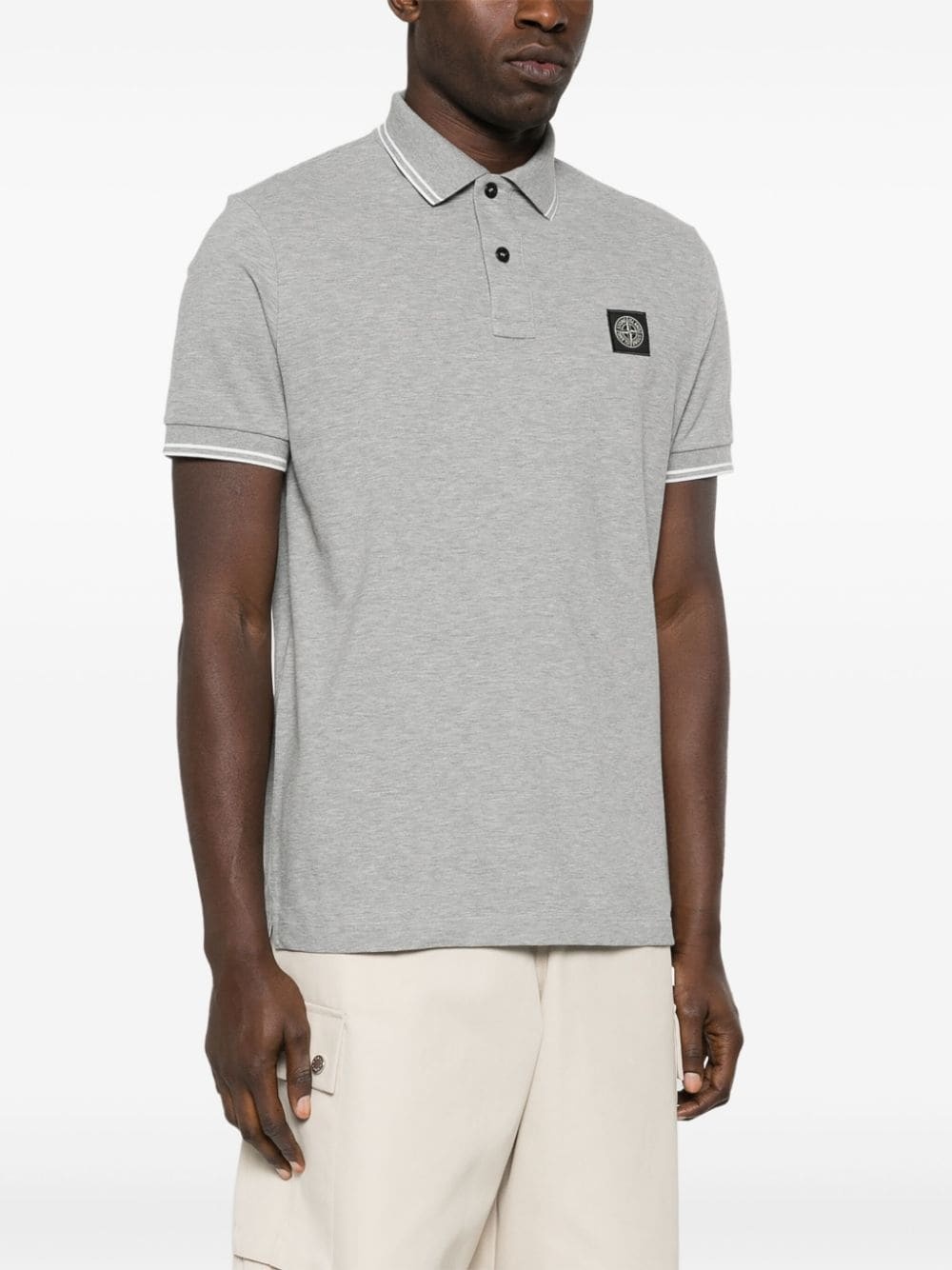 piqué cotton polo shirt - 3