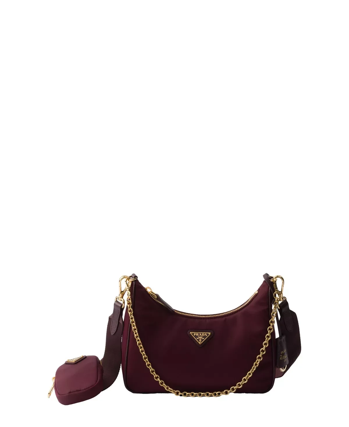 Re-Edition 2005 Re-Nylon Bag with Saffiano Mini Bag - 1