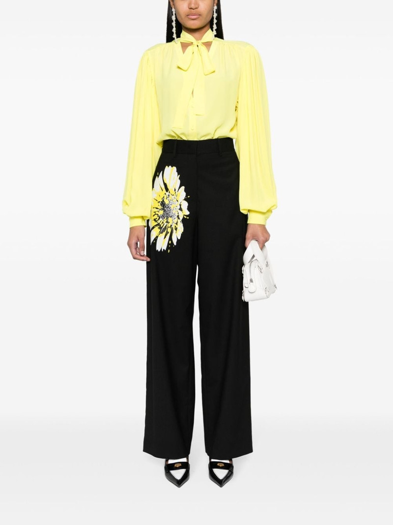 MSGM tie-fastening long-sleeve shirt outlook