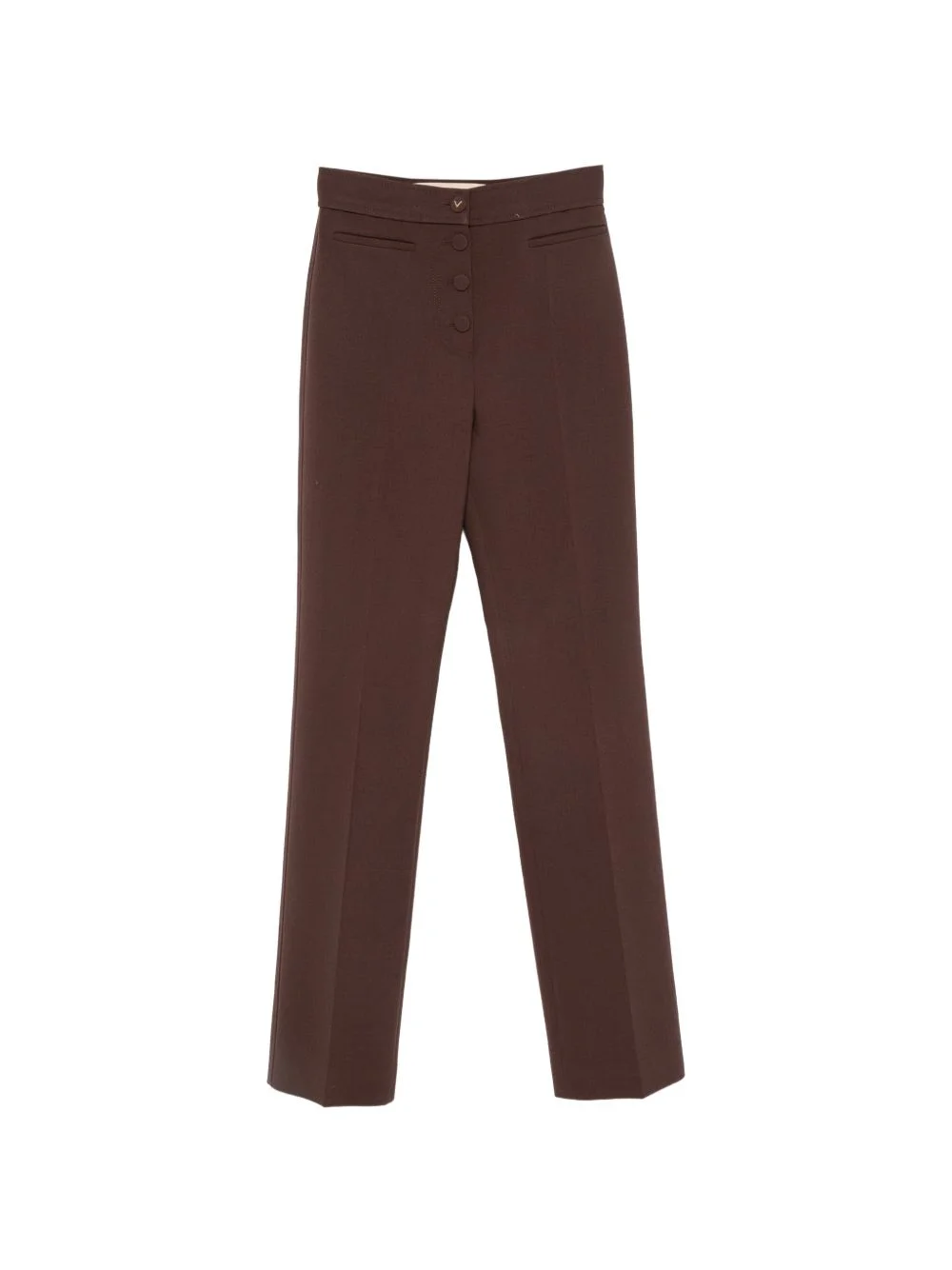 VLogo button-fastening trousers - 1