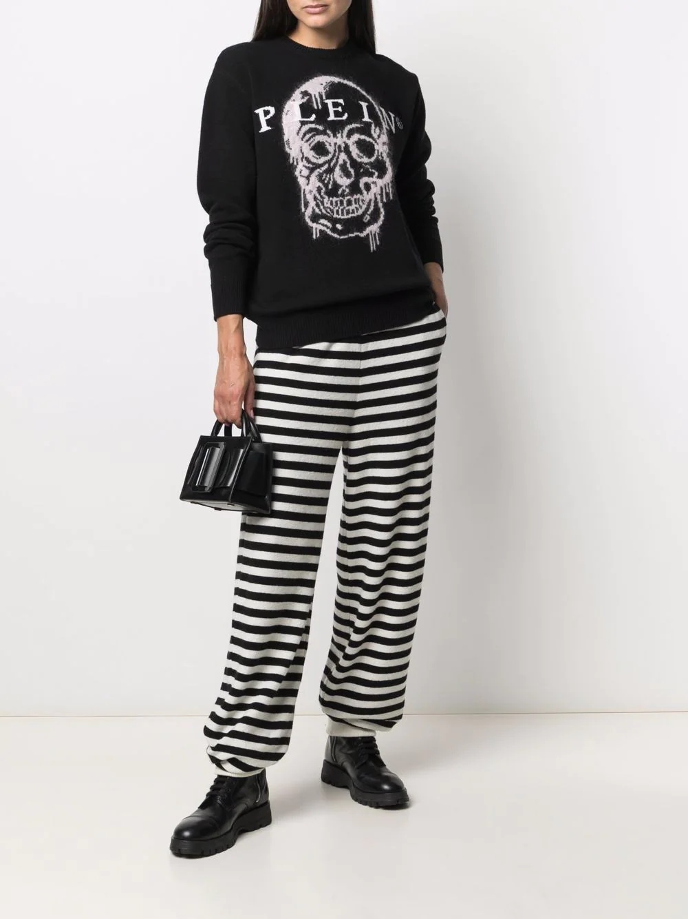 intarsia-knit skull jumper - 2