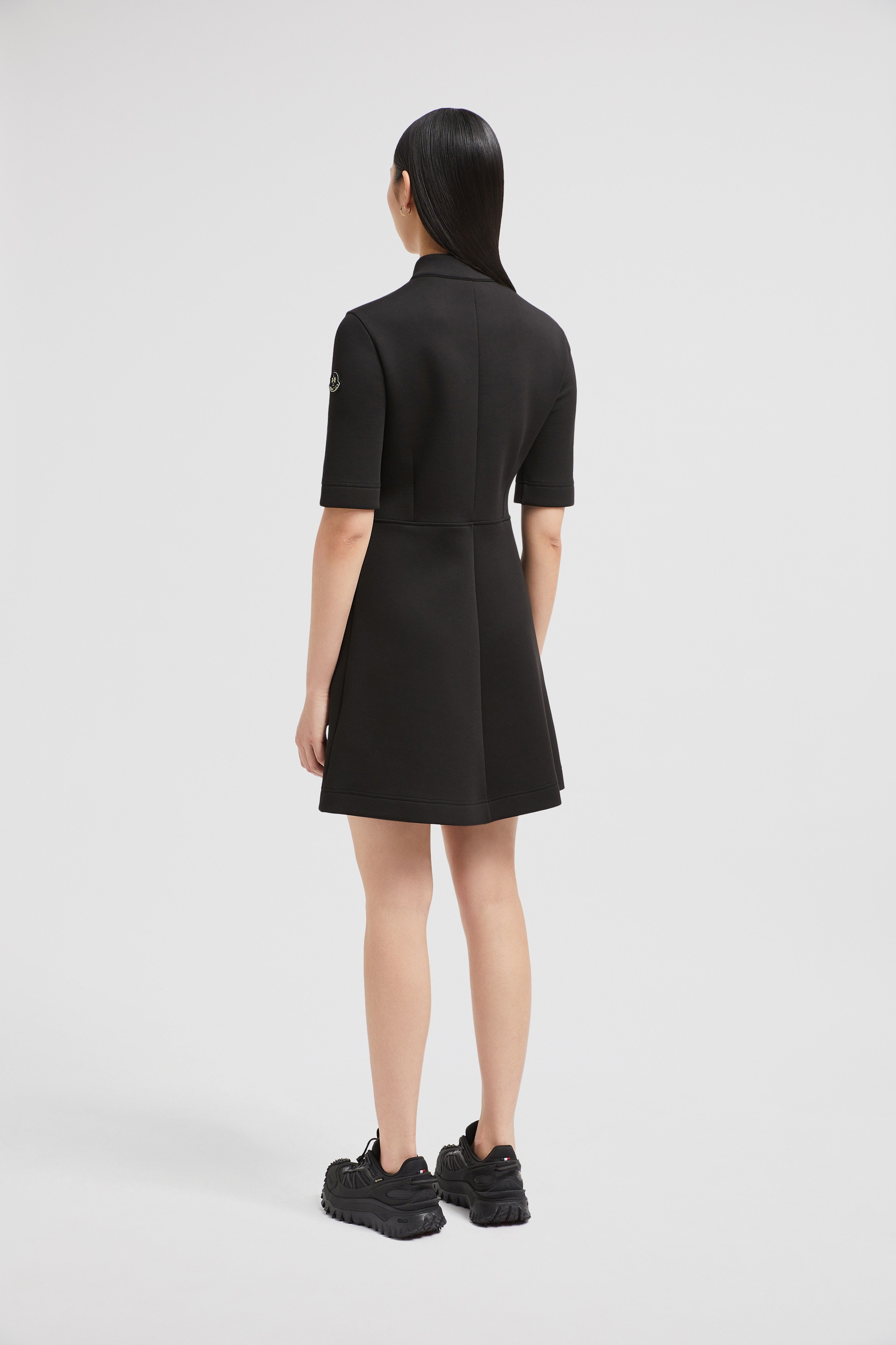 Year of the Snake Patch Neoprene Mini Dress - 5