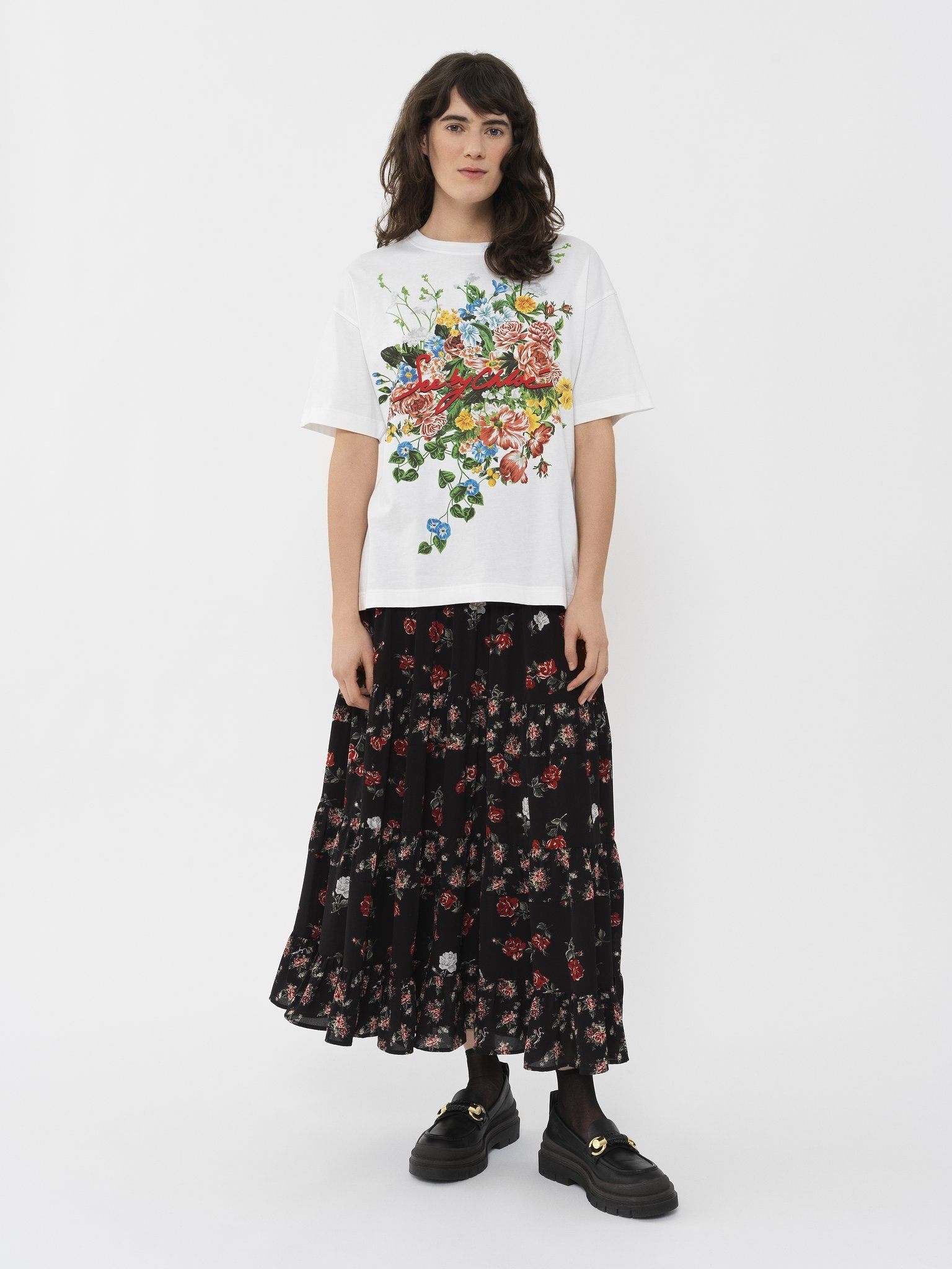 FLORAL-PRINT T-SHIRT - 5