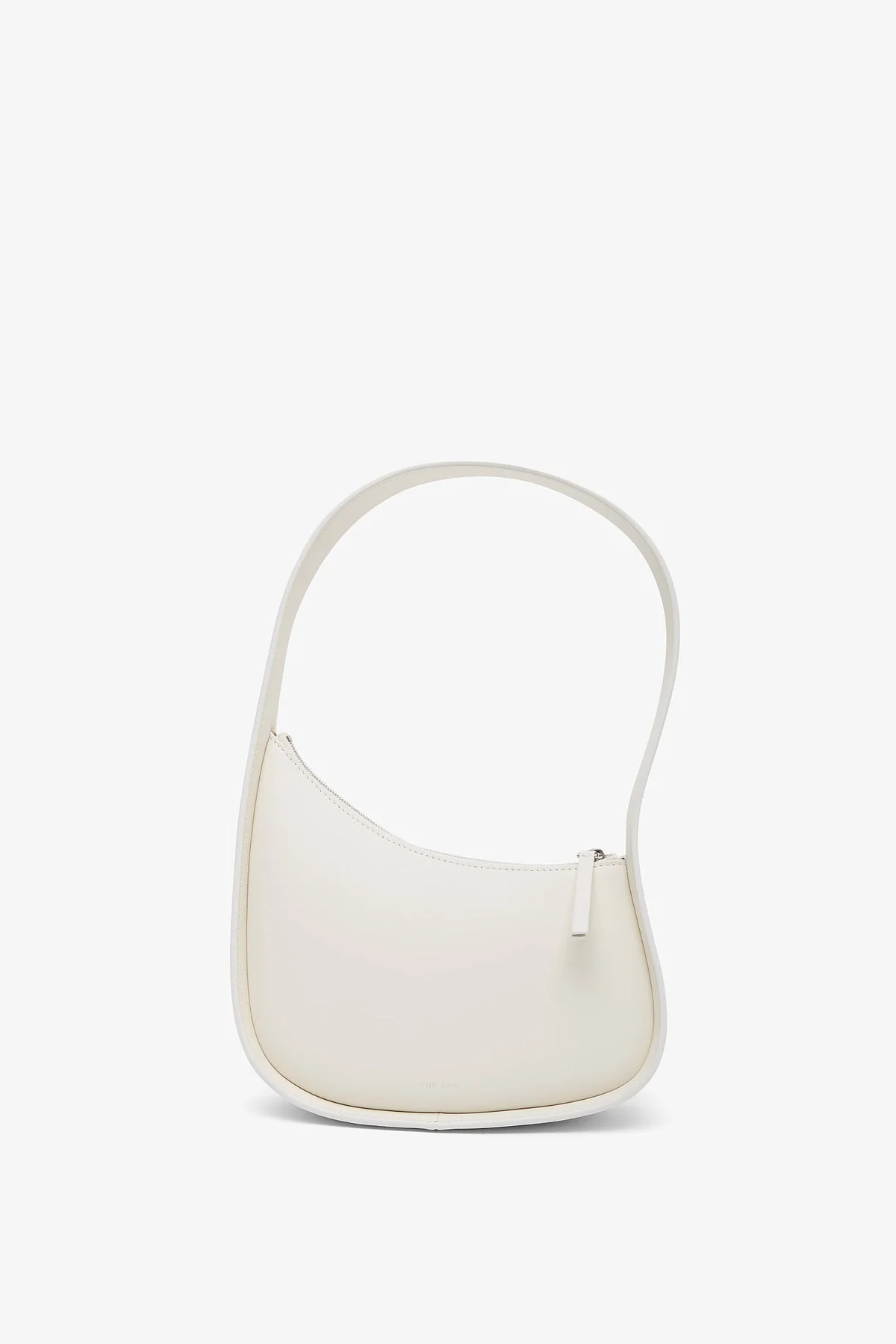 Half Moon ivory leather bag - 1