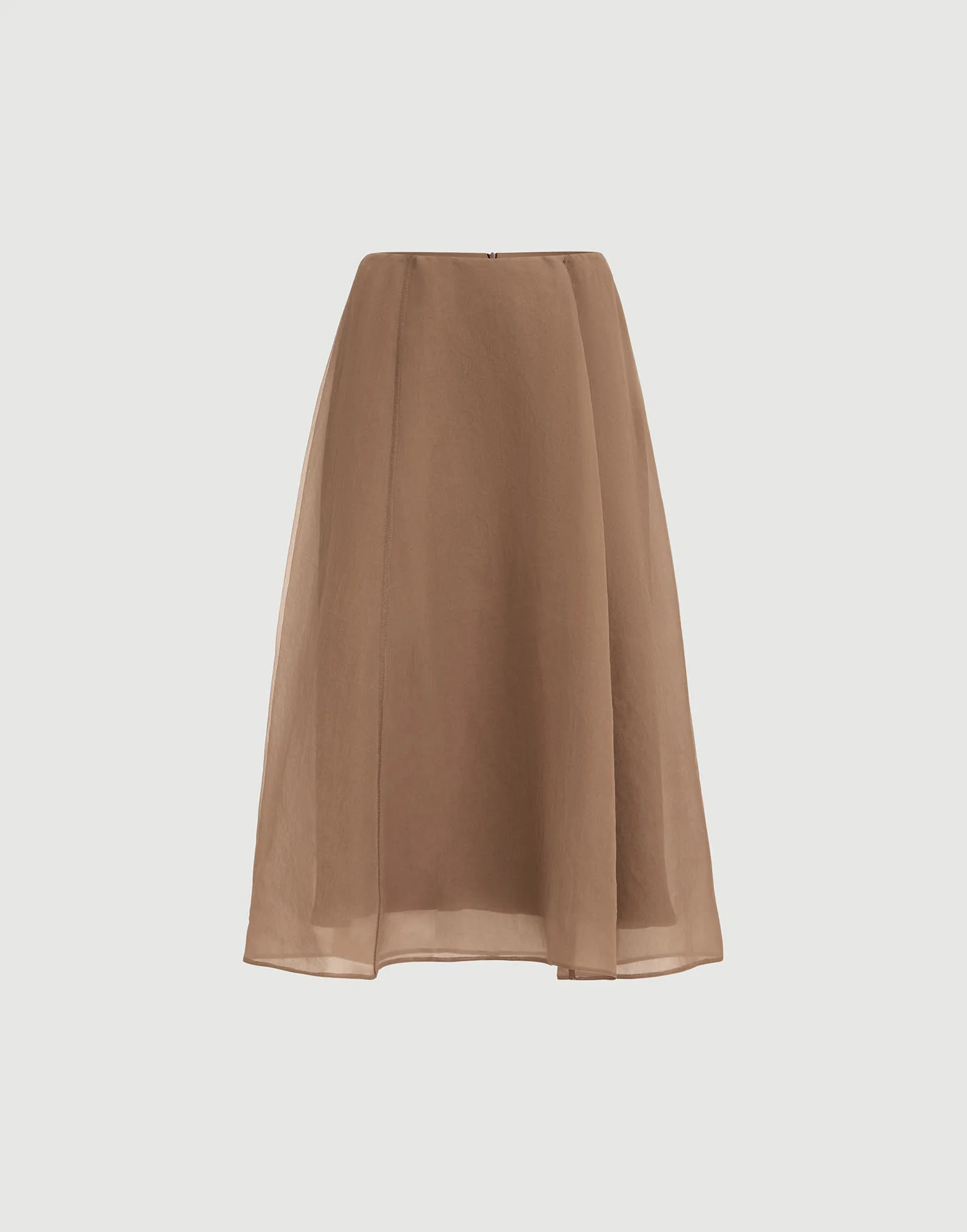 Crispy silk circle skirt - 1