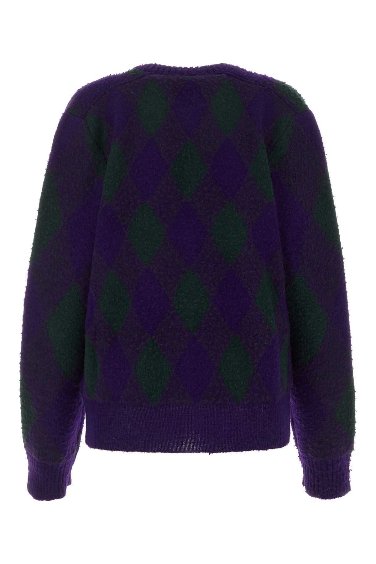 Burberry Women Two-Tone Wool Cardigan - 2