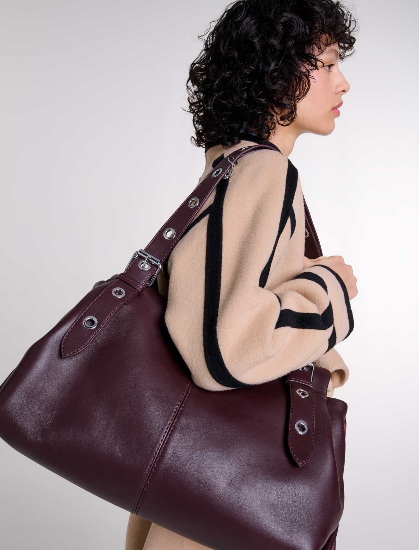 ショルダーバッグ MAJE Plain leather miss m xl bag Plain leather Miss M XL bag Red For Women | Maje