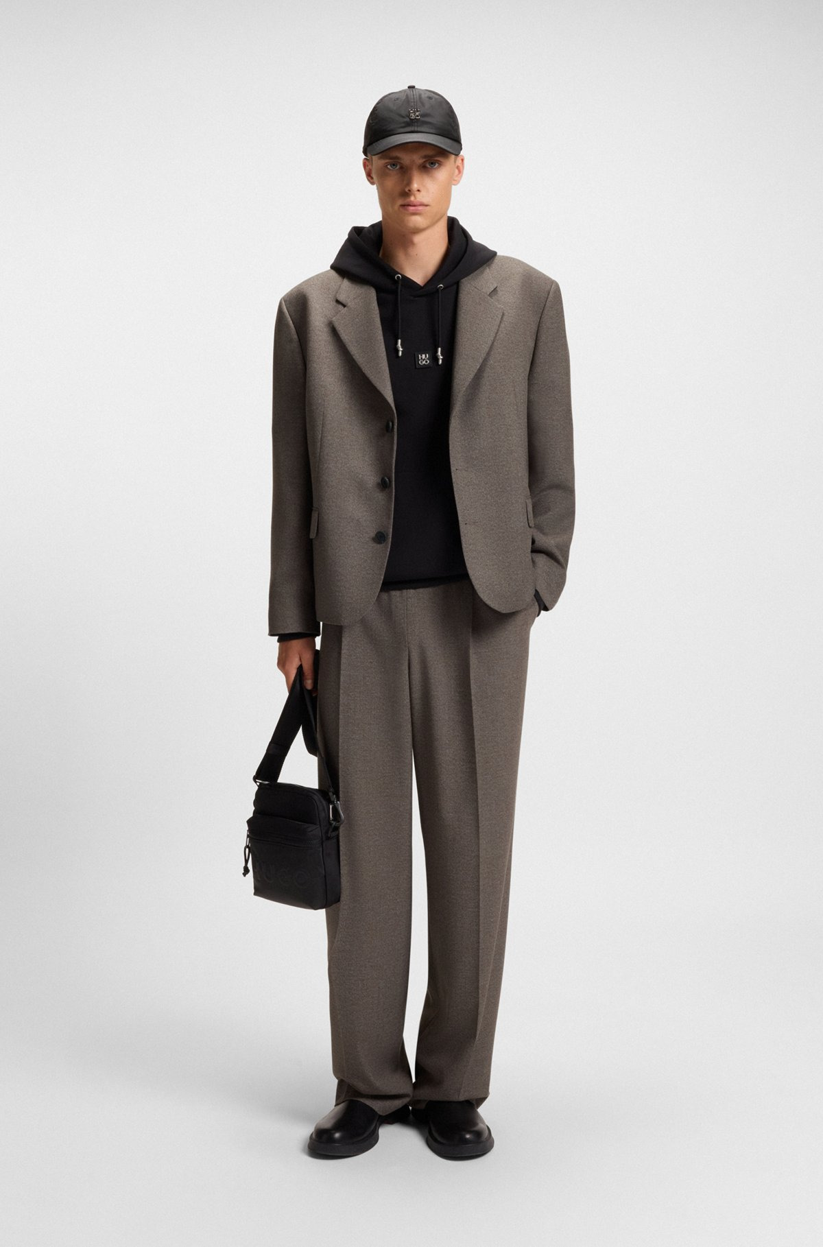 ALL-GENDER MODERN-FIT SUIT JACKET IN MOULINÉ TWILL - 3