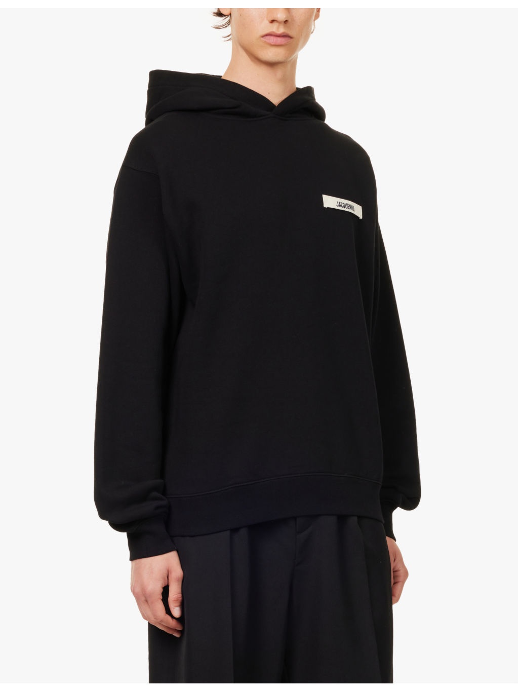 Logo-embroidered cotton-jersey hoody - 3