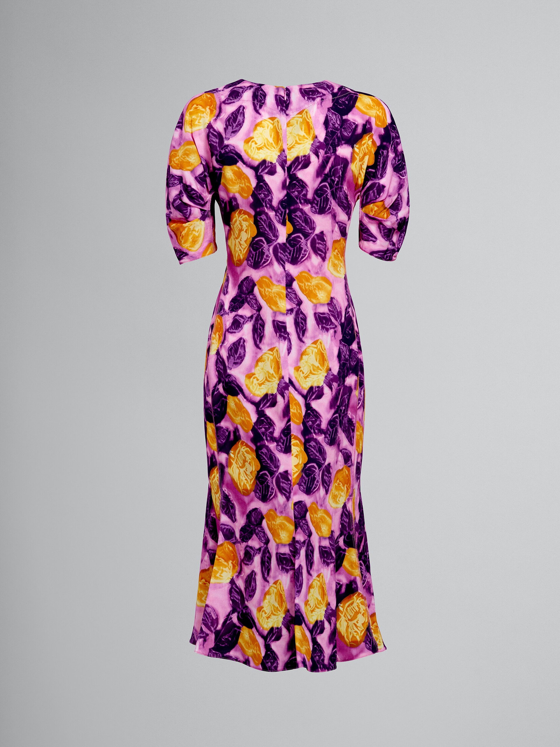 MORNING BLOSSOM PRINT VISCOSE SABLÈ DRESS - 3