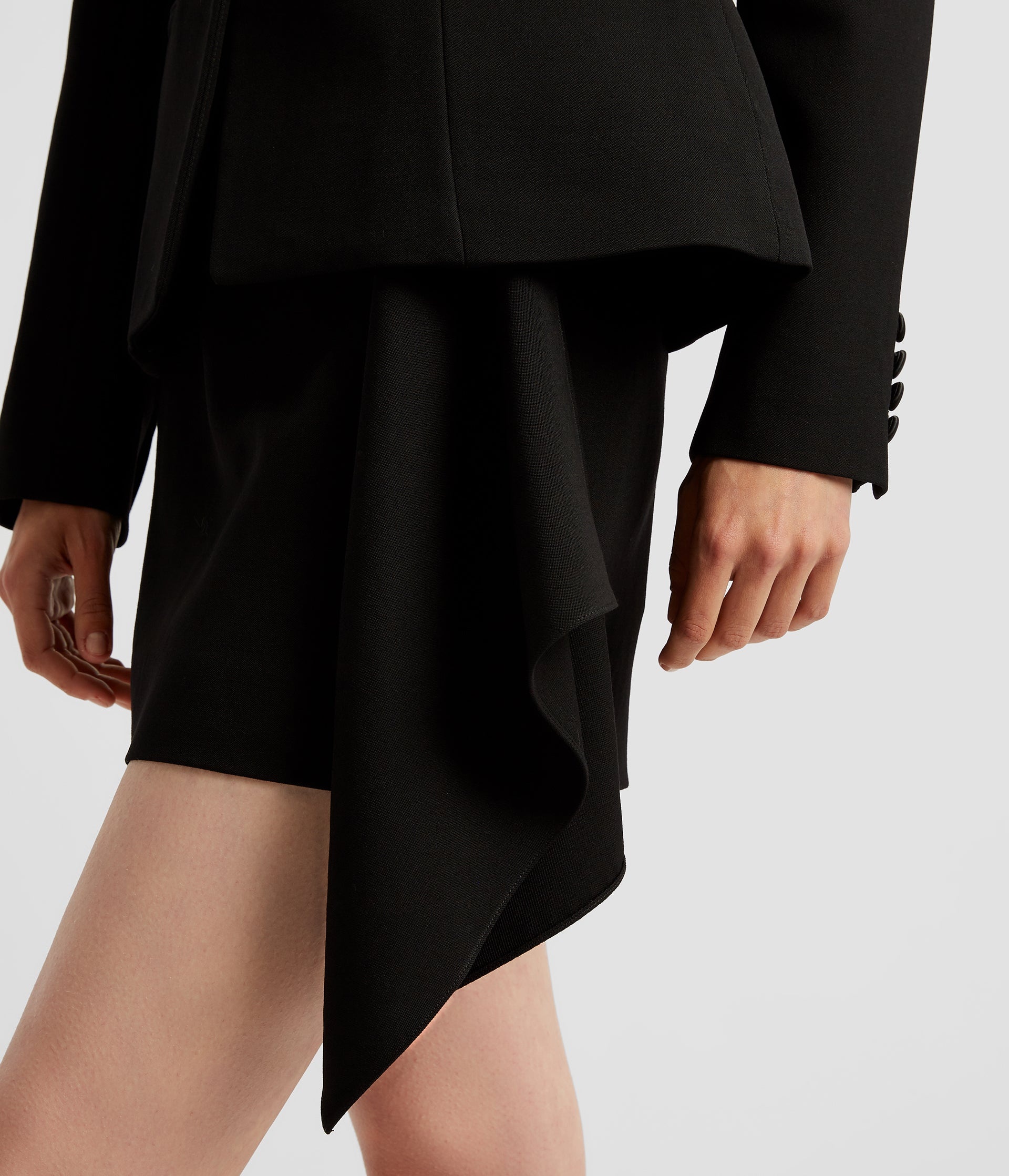 MINI SKIRT WITH DRAPE DETAIL - 5