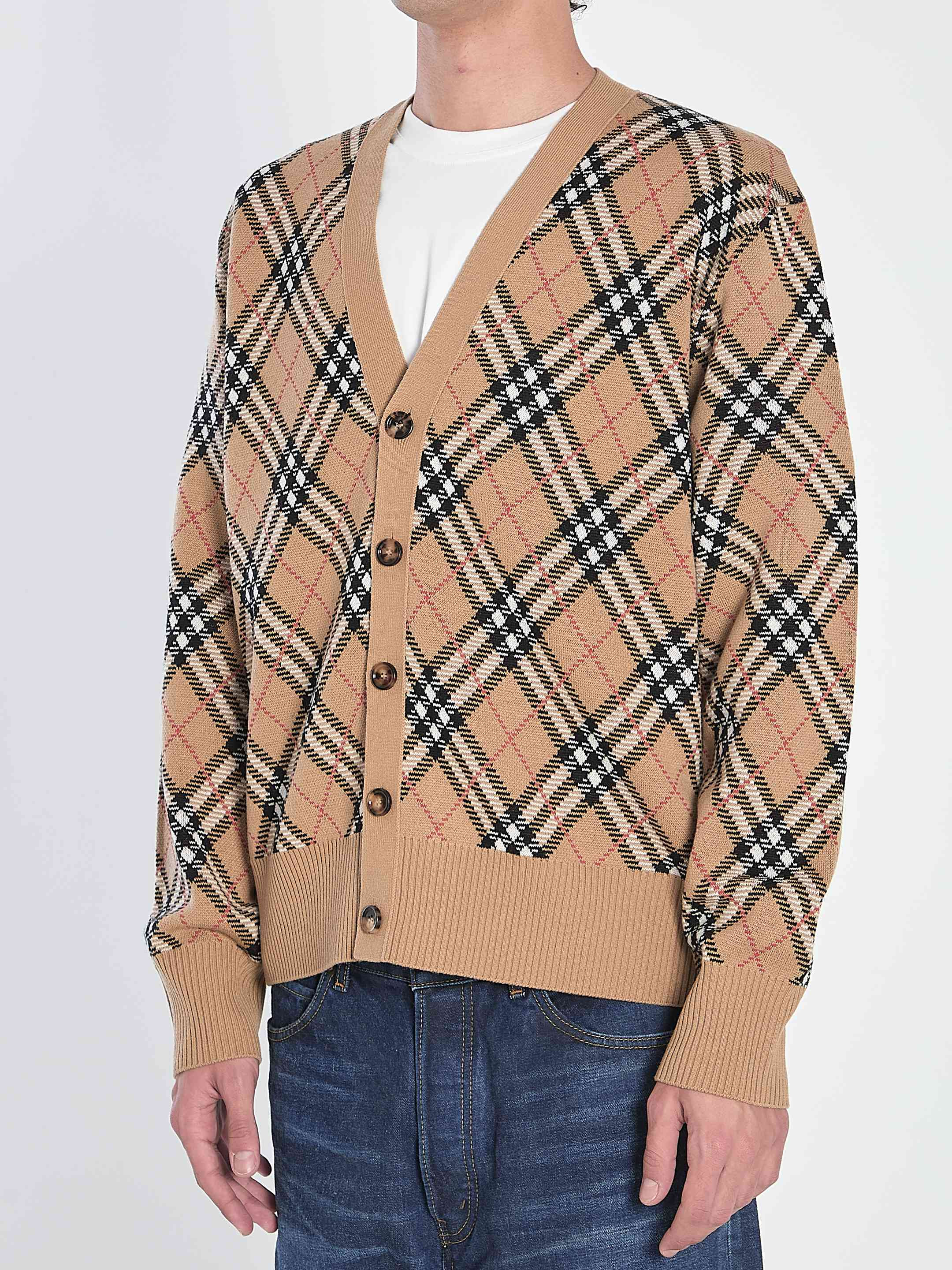 Burberry Men Wool-Blend Cardigan - 2