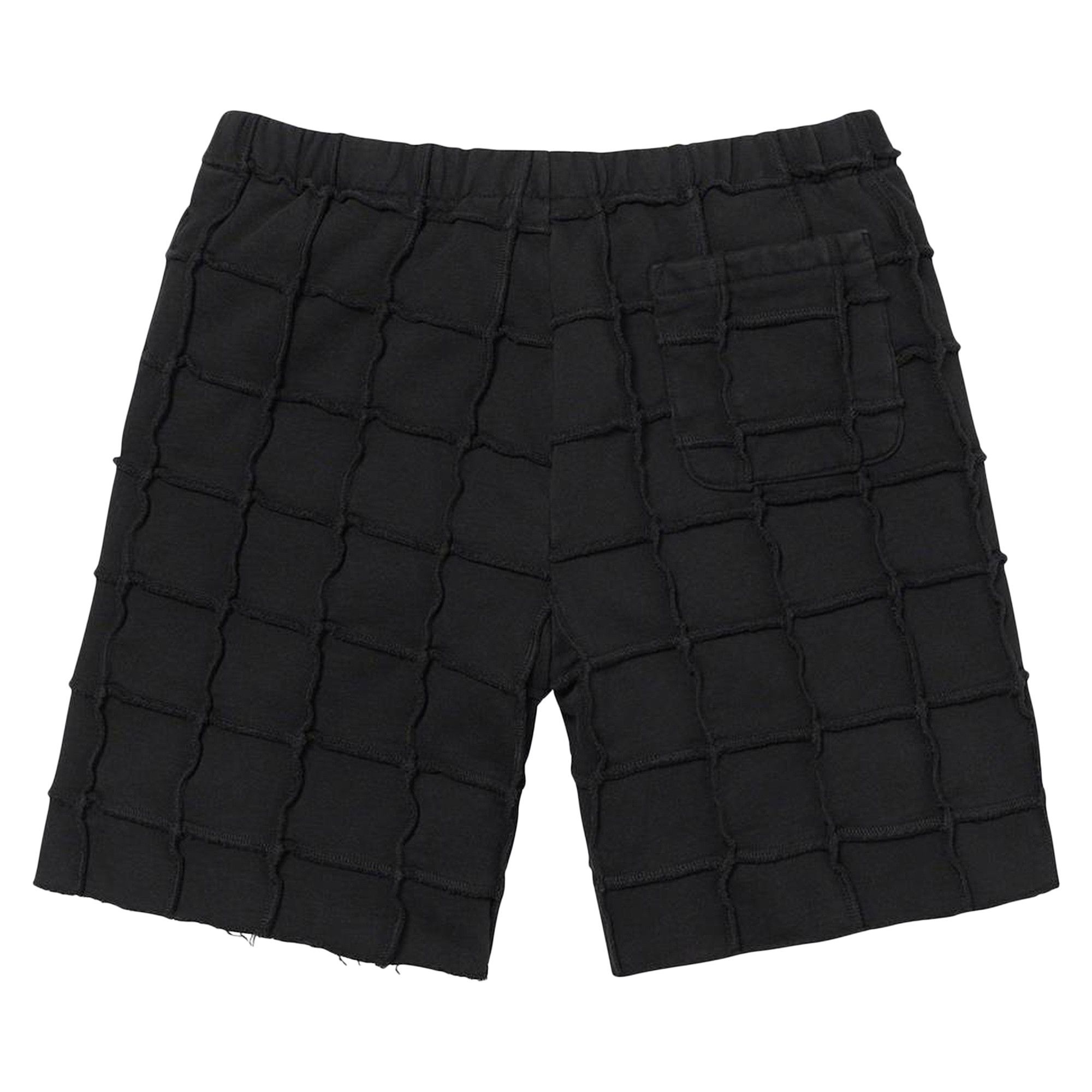 Supreme Reverse Patchwork Sweatshort 'Black' - 2
