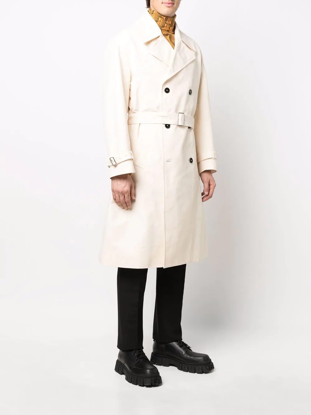 double-breasted trench coat - 3