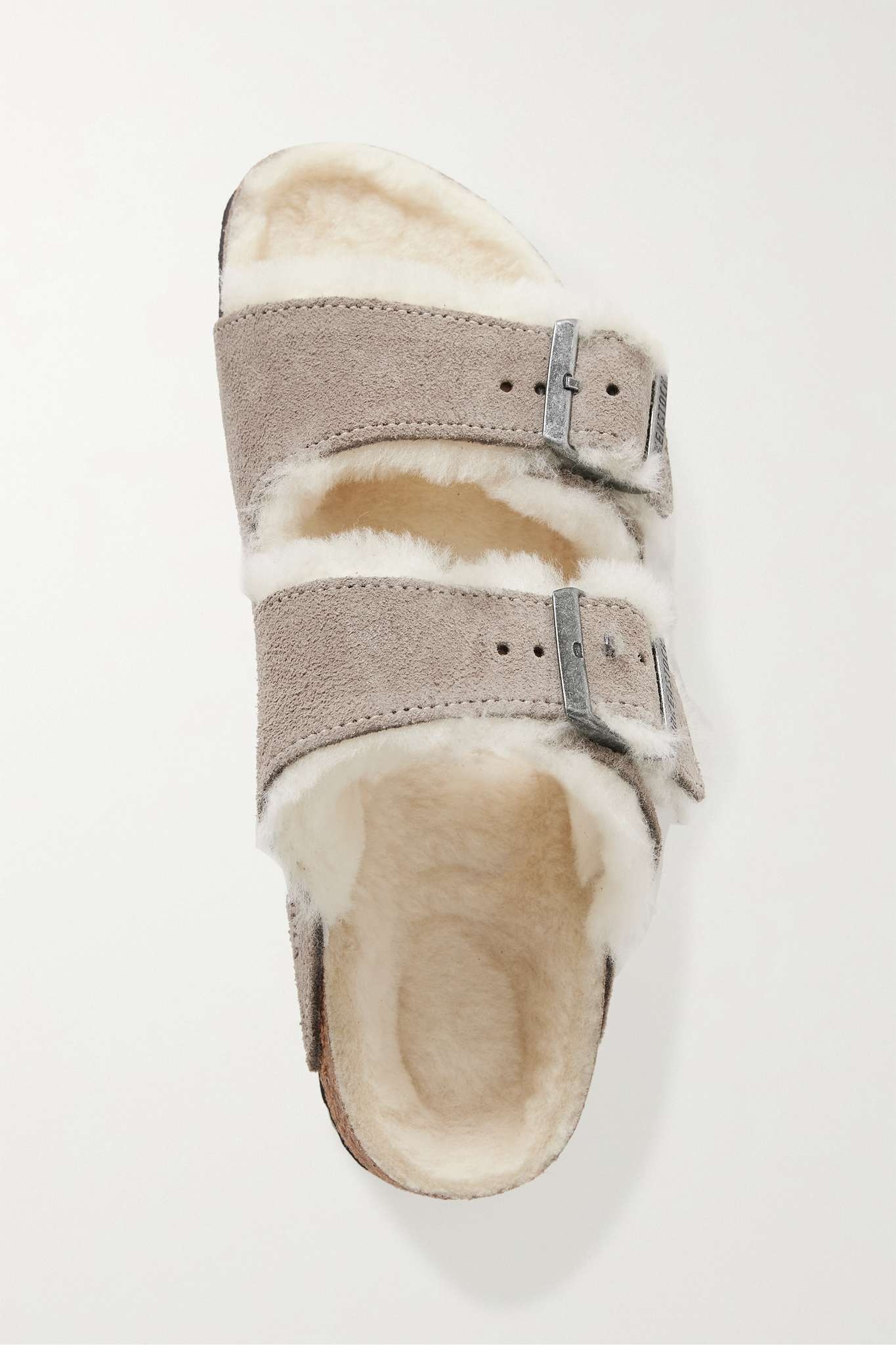 Arizona shearling-lined suede sandals - 5