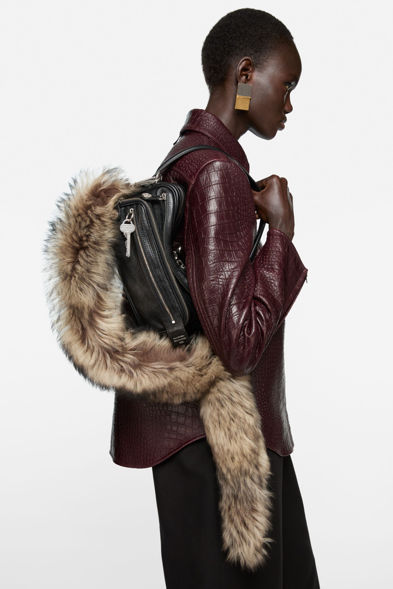 Acne Studios Camero Party Shoulder Bag - Black outlook