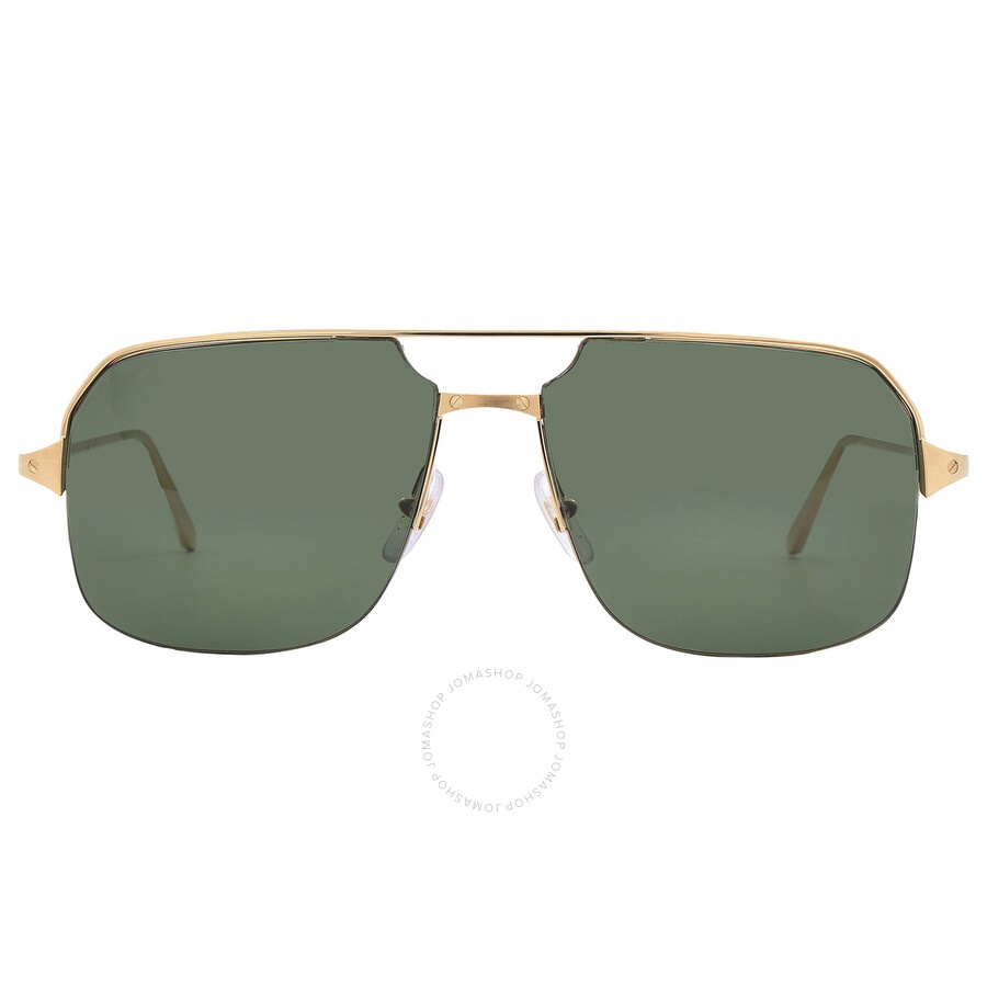 Cartier Green Navigator Men's Sunglasses CT0230S 002 59 - 1