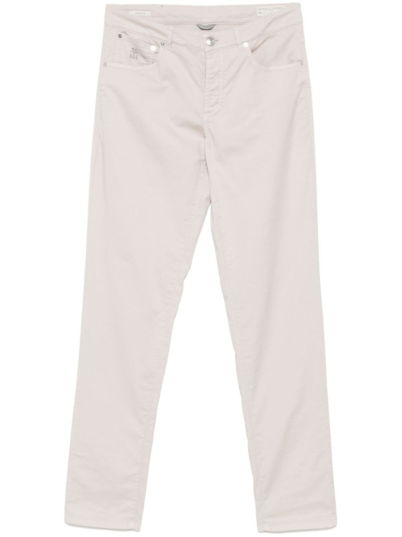 logo-embroidered trousers 1