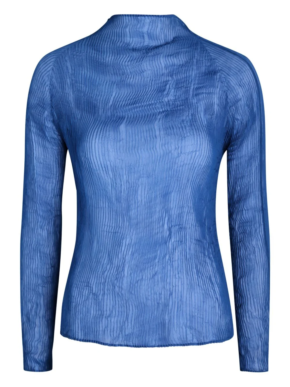 chiffon long-sleeved top - 1