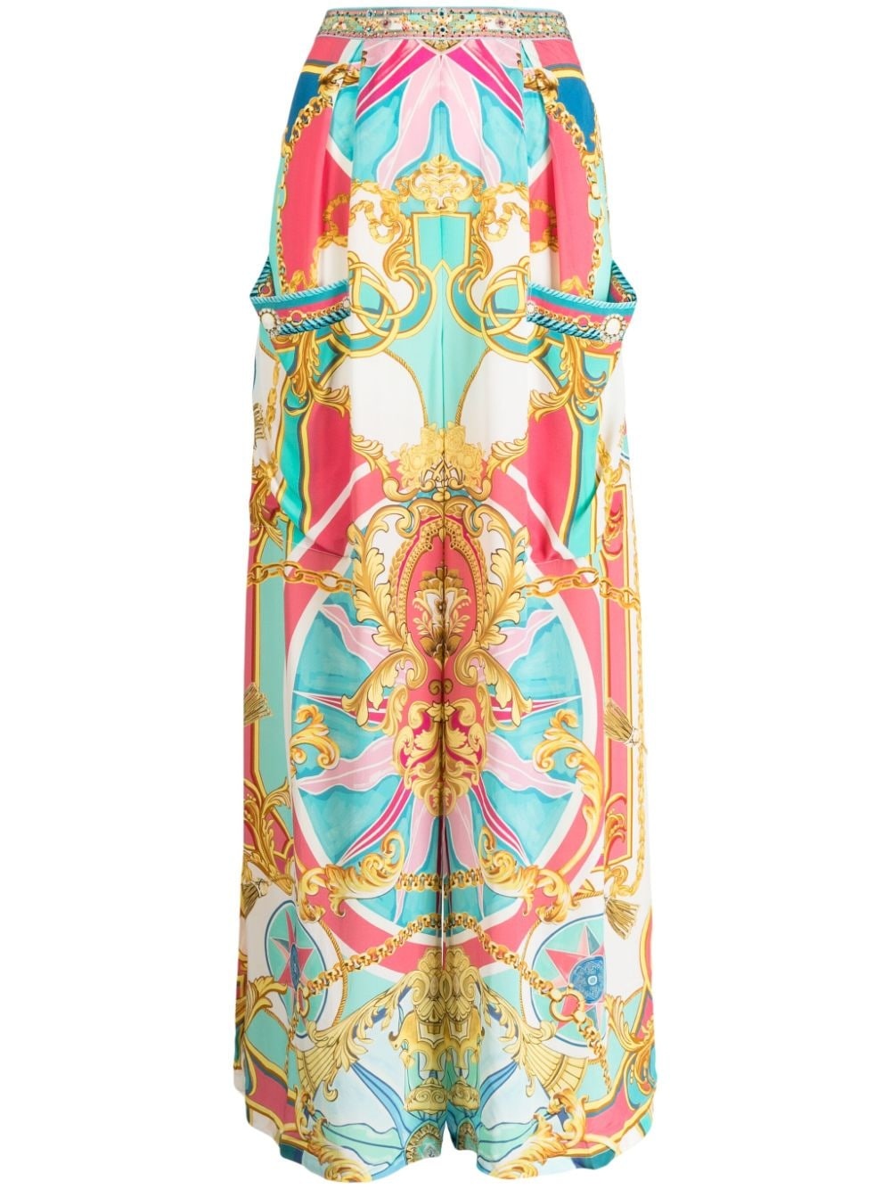 Sail Away With Me mid-rise wide-leg trousers - 1