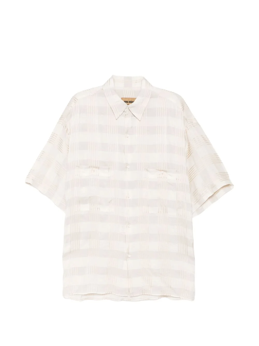 checked pocket shirt - 1